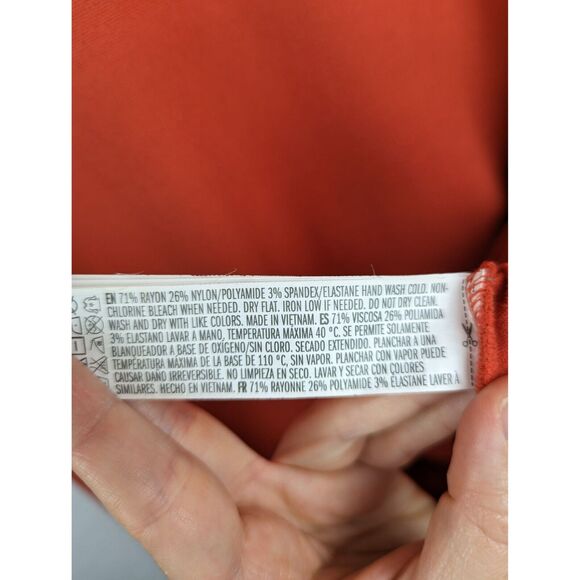 Forever21 Womens Fit & Flare Mini Dress Size 1X Short Sleeve Scoop Neck Orange - Picture 5 of 8